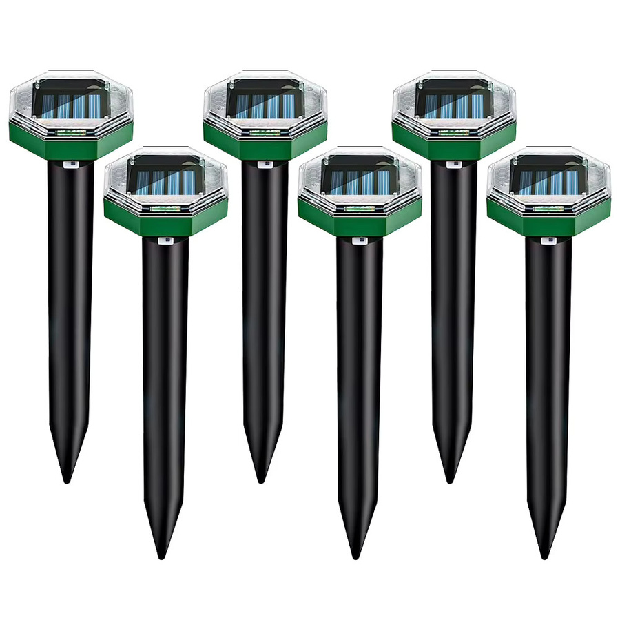 Solarbetriebener Ultraschall-Vibrationsvertreiber von APWIKOGER zur Maulwurfs- und Schlangenabwehr für Garten, Hof und Farm mit 600mAh Akku - Bild 4