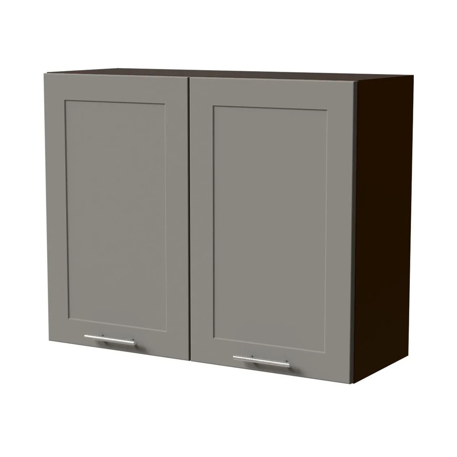 Feldmann-Wohnen Hängeschrank Oslo Küchenschrank in Lava / Dust Grey Matt mit Soft-Close-Türen, B/T/H: 90 x 32,5 x 72 cm - Bild 2