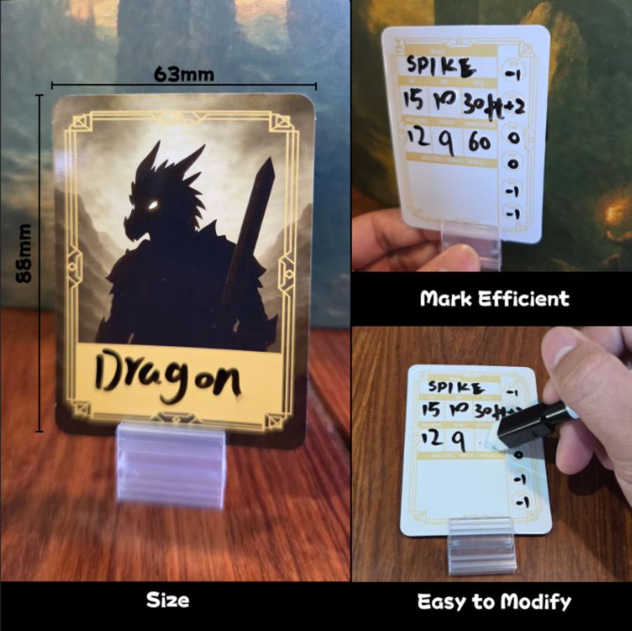 D&D Accessories DND-Initiatives-Tracker, 44-teiliges Set, löschbar - Bild 2