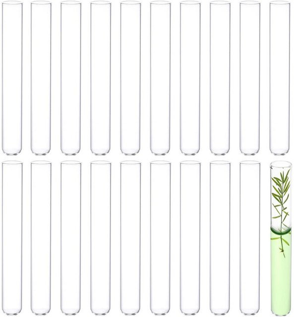 10 Stück Reagenzgläser aus Borosilikatglas von xiaolang, transparent, Durchmesser: 1,2 cm, Höhe: 10 cm - Bild 1
