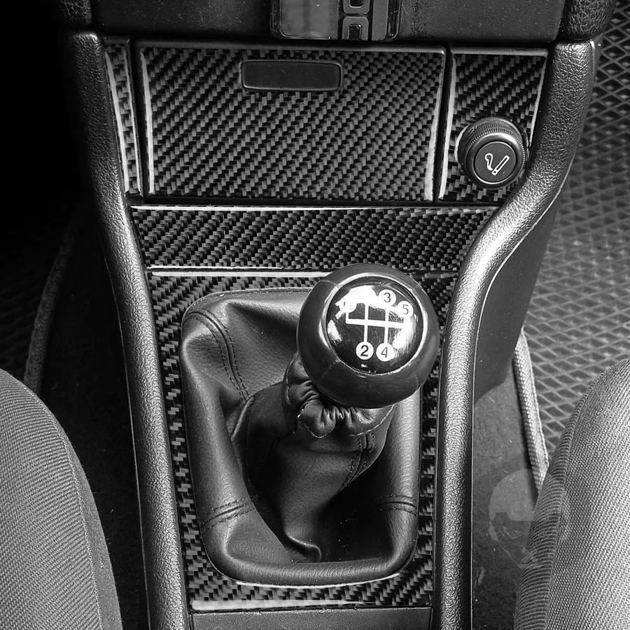 RRX CARBON Carbon-Faser Aufkleber für Opel Astra G 1998-2003 in Schwarz für Radio AC/CD-Aufbewahrung und Schalthebel-Panel - Bild 4