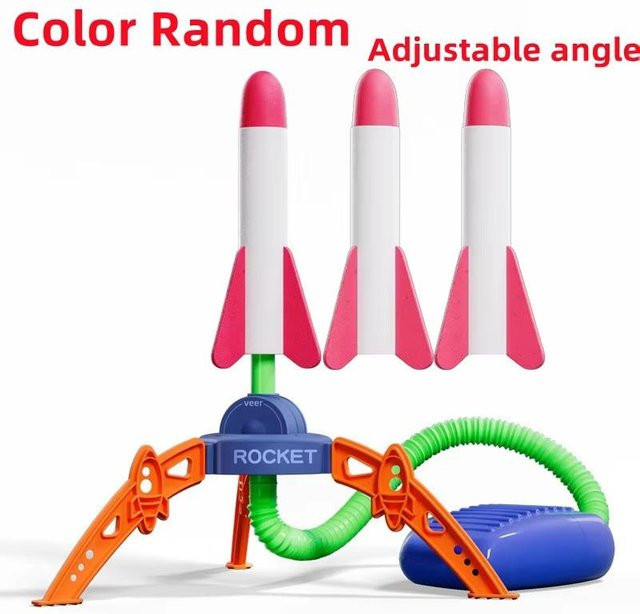 Fashnics Luft Stomp Raketenwerfer Spielzeug mit Schaumstoffraketen Set - Bild 1
