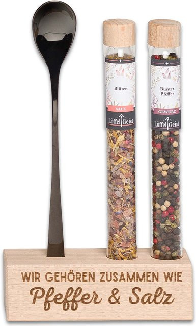 Löffelgeist Gewürzset Pfeffer & Salz 2 x 82 g - Bild 1