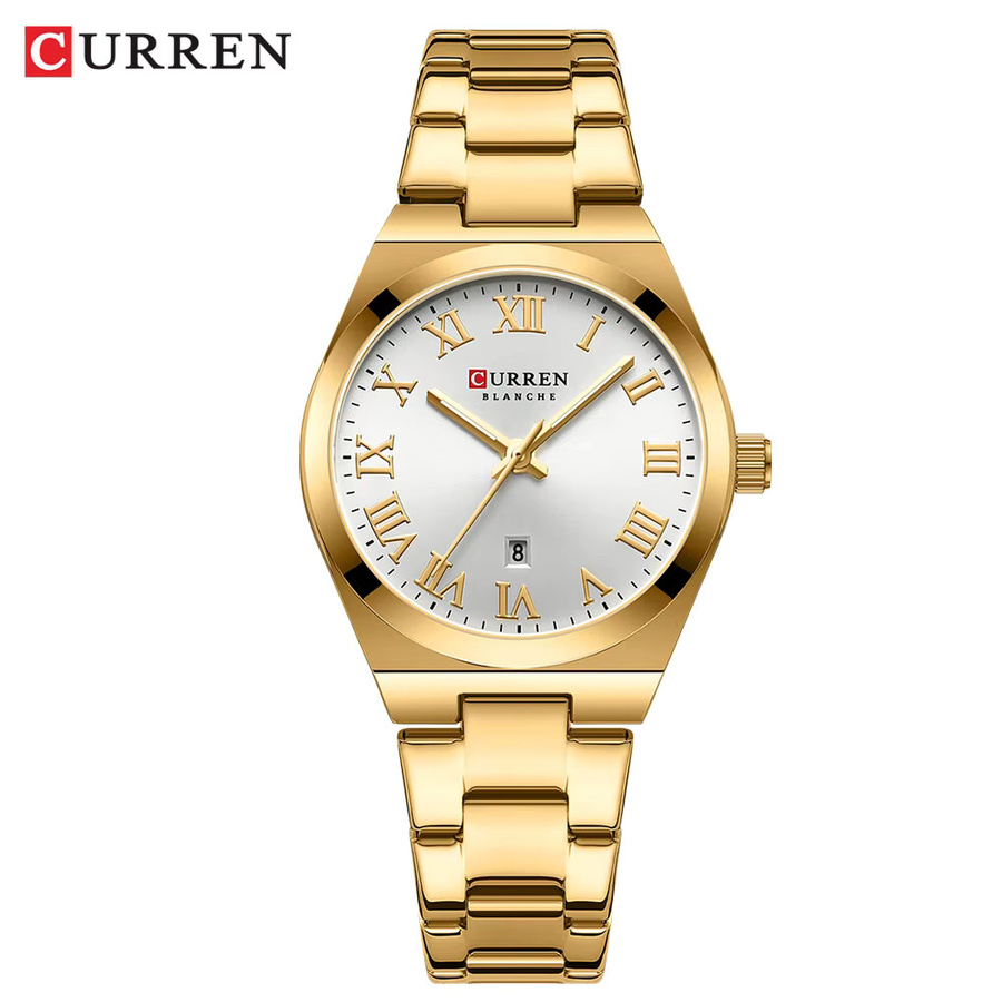 Curren Armbanduhr Edelstahl, Quarz, Grün, Datum, Damen - Bild 2