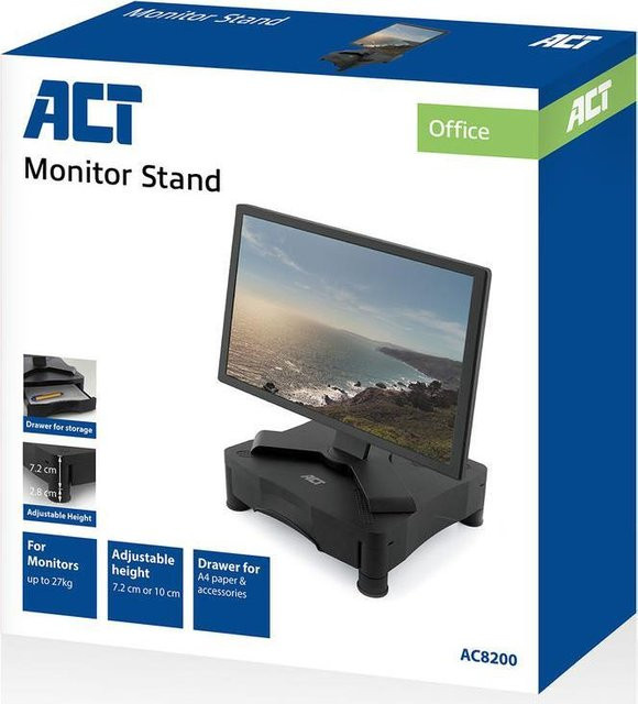 ACT AC8200 Freistehende Flachbildschirm-Tischhalterung für 17 Zoll in Schwarz - Bild 1