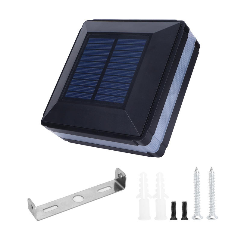 Solar LED Pfostenleuchte Schwarz mit Warmweißem Licht und Bewegungssensor IP65 Wasserdicht für Garten und Außenbereiche - Bild 6