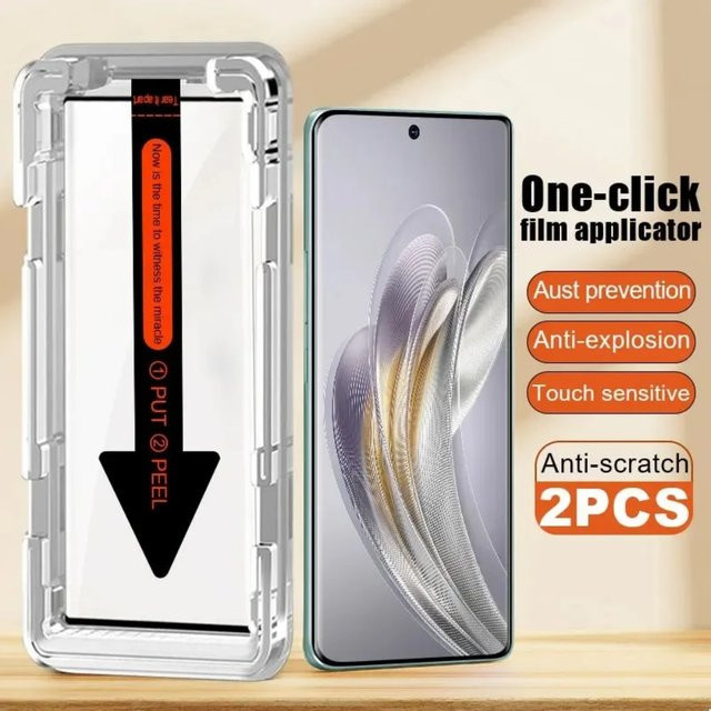 2 Stück gehärtete Glas Displayschutzfolie für Honor 200, 90, 80, 70, 60 Pro und Magic 6, 5, 4, 3, transparent - Bild 1