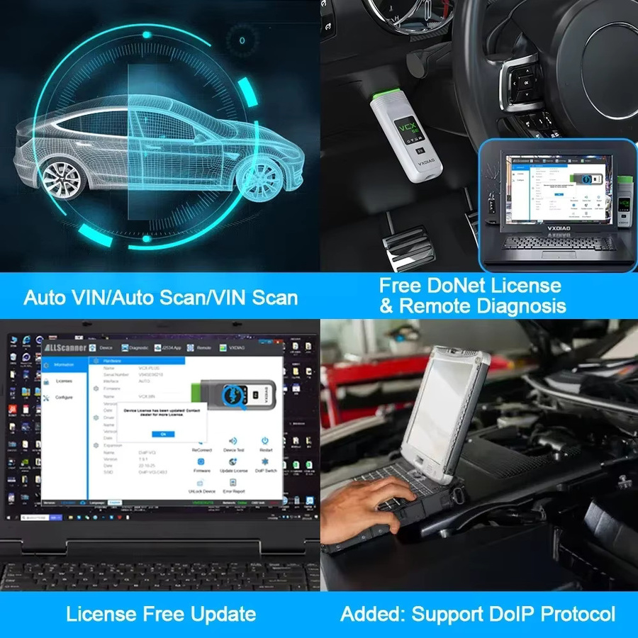 VXDIAG VCX SE OBD2 Diagnosetool für Mercedes Benz mit MB Star C6 DoIP für Systemdiagnose, Codierung und Programmierung - Bild 4