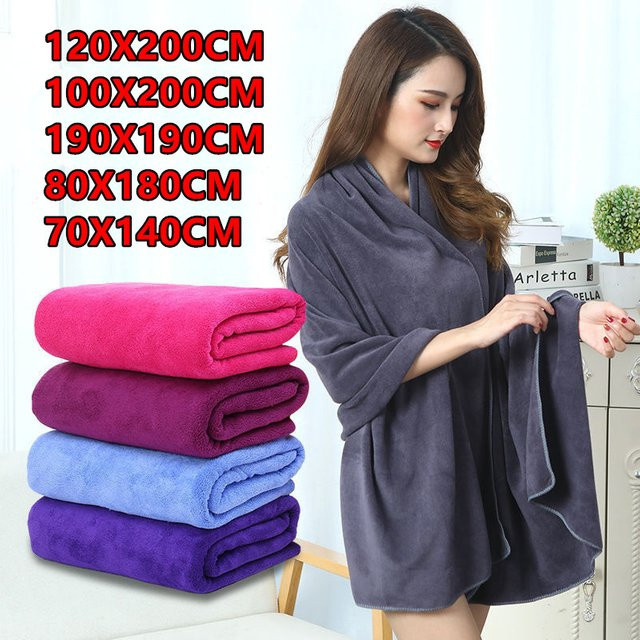 Newtowel Mikrofaser-Badetuch Grau, super saugfähig und schnell trocknend, ideal für Reise und Sport - Bild 1
