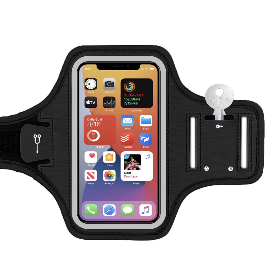 OUYUANSU Handyhalterung für den Arm in Schwarz, wasserdichter Navigationshalter mit Handgelenkschlaufe für Lieferdienste und Sport - Bild 6