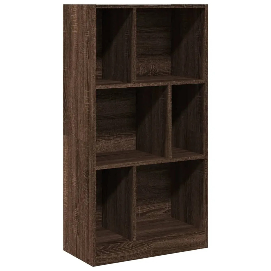 vidaXL Bücherregal in Braun Eichen-Optik aus Holzwerkstoff, B/T/H: 57 x 28,5 x 107,5 cm - Bild 2