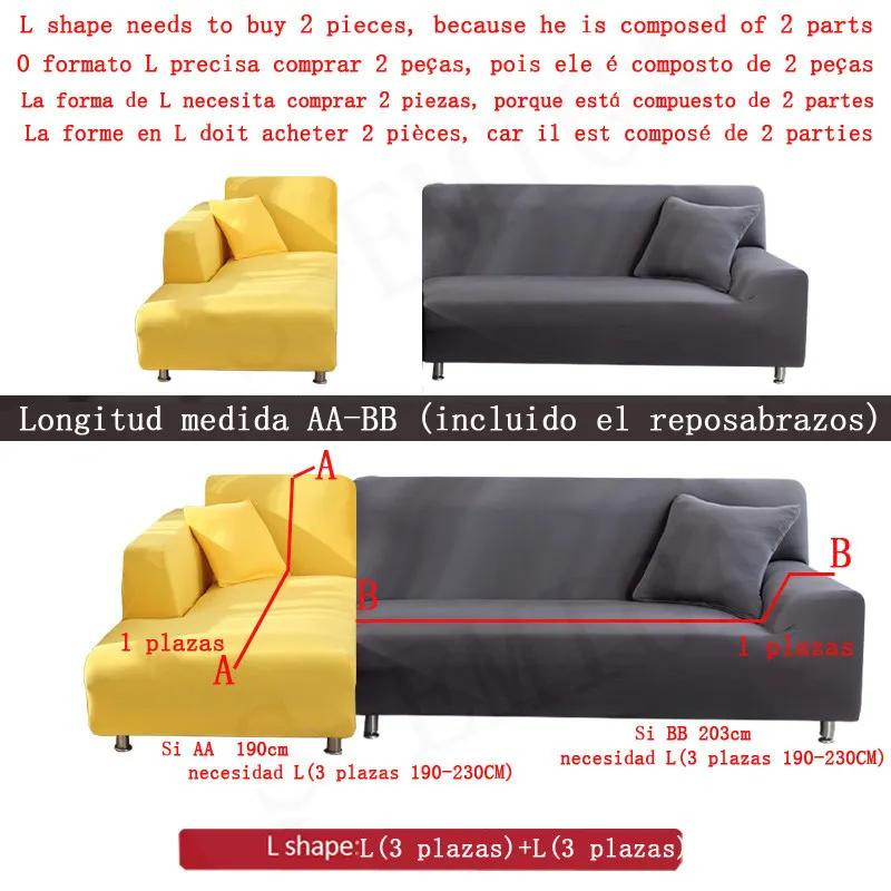 Bestbags Stretch-Sofabezug für L-förmige Ecksofas, bedruckt und abnehmbar, Gelb, Breite: 235-300 cm - Bild 1