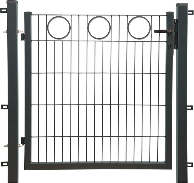 FLORAWORLD Einzeltor comfort Schwingtor in Anthrazit Grau B/H: 100 x 100 cm - Bild 1