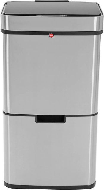 Hailo Sensor-Mülltrennersystem Öko Vario XL in Edelstahl mit 25 + 25 + 4 Litern Fassungsvermögen - Bild 1