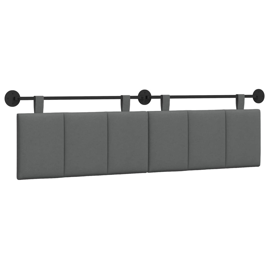 vidaXL Wandmontiertes Polsterpaneel in Dunkelgrau mit Stoffbezug B: 170 cm, H: 55 cm, T: 5 cm - Bild 2