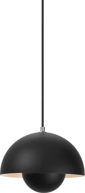 &Tradition Flowerpot VP1 Hängeleuchte in Schwarz aus Metall und Edelstahl mit E27 Fassung - Bild 1