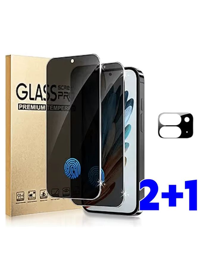 3er-Set Sichtschutzfolie und Linsenschutzfolie für Google Pixel 6 7 8 9 Pro XL, transparent, kompatibel mit Fingerabdruck-Entsperrung - Bild 7