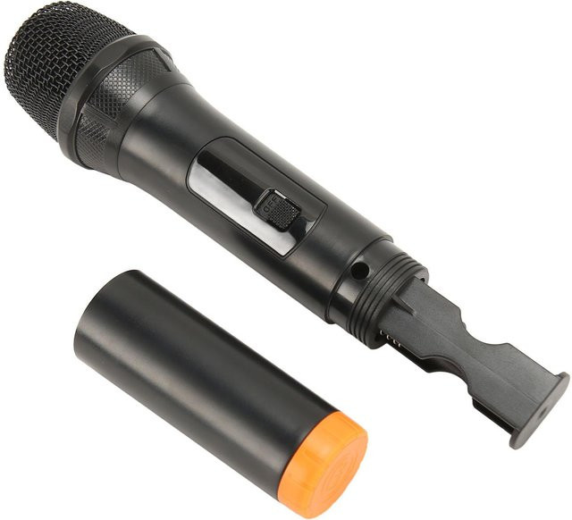 Andoer 2er-Set Dynamische Handheld-Mikrofone Schwarz mit USB-C und 3,5 mm Klinkenanschluss für Karaoke - Bild 1