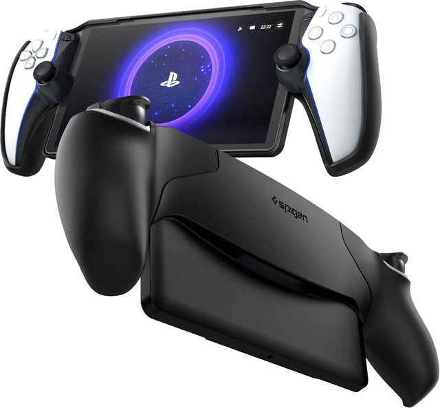 Spigen Schutzhülle für PlayStation Portal Remote Player, Schwarz, Schlank und Fingerabdruckresistent - Bild 1
