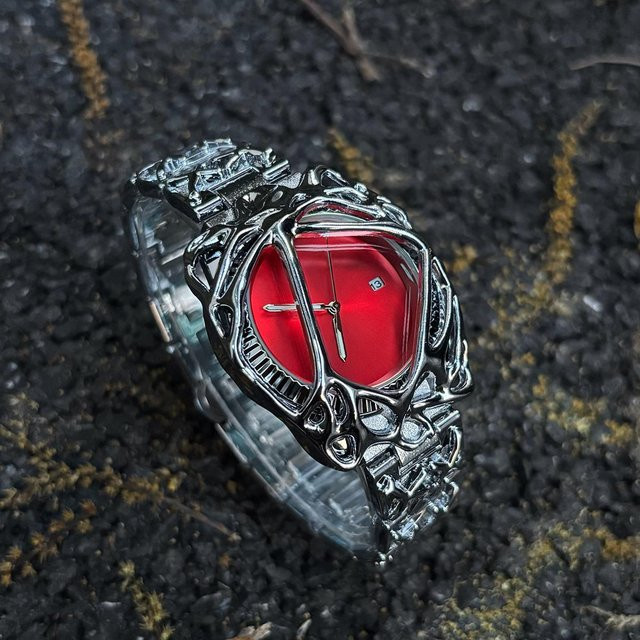 Harmony XU Armbanduhr Edelstahl, Quarz, Rot, Unisex - Bild 1