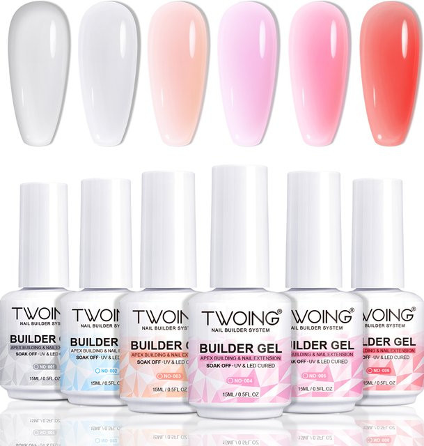TWOING Builder Nagelgel Milk White, 15 ml, Glänzend - Bild 1