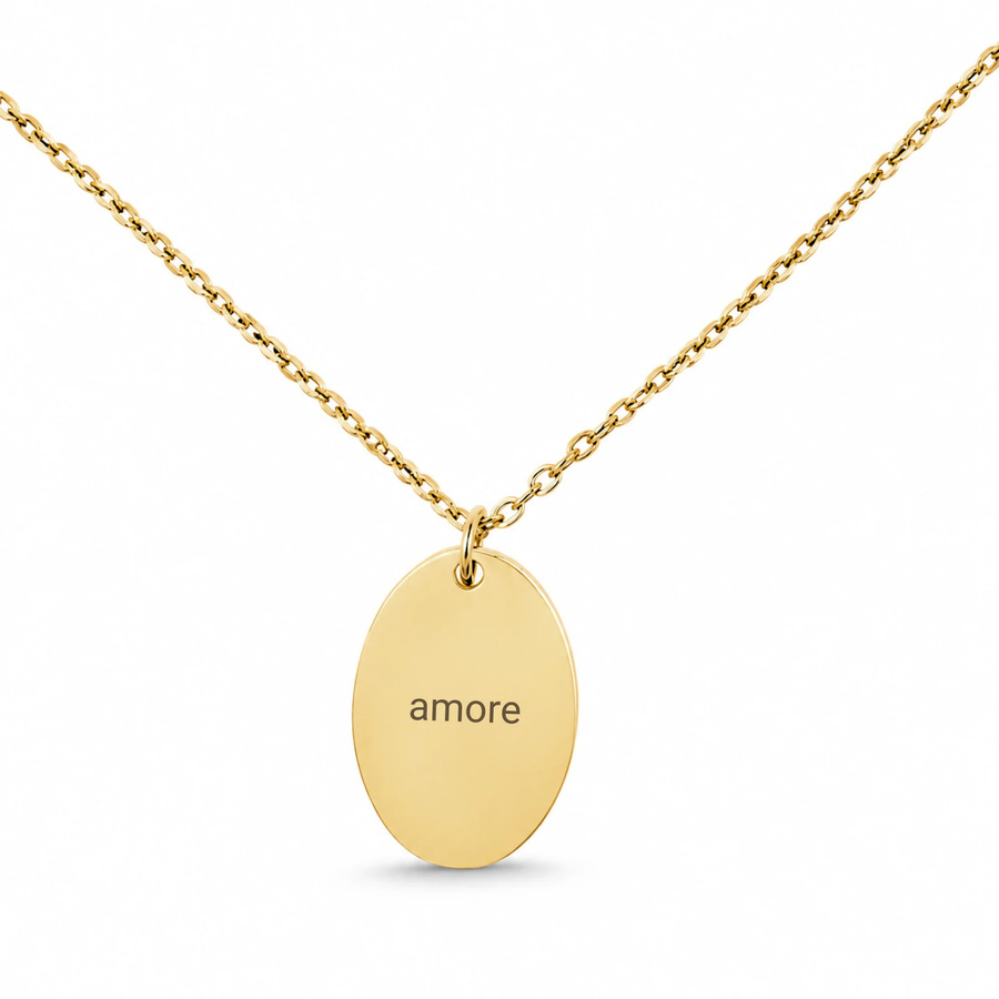Heidemann Schmuck Kette Gold, mit Gravur, Damen - Bild 1