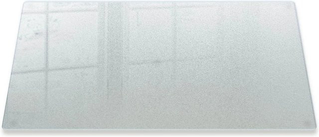 Tulup Schneidebrett aus Glas, rechteckig, transparent, rutschfest, B/T: 52 x 30 cm - Bild 1