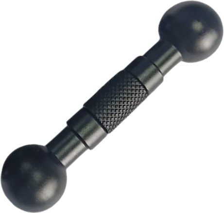 Dual Ball Kopf 17mm Adapter Buchse und Montage Konverter Verlängerung Joint Mount für GoPro, OSMO Action Kamera und Smartphone Halter in Schwarz - Bild 1