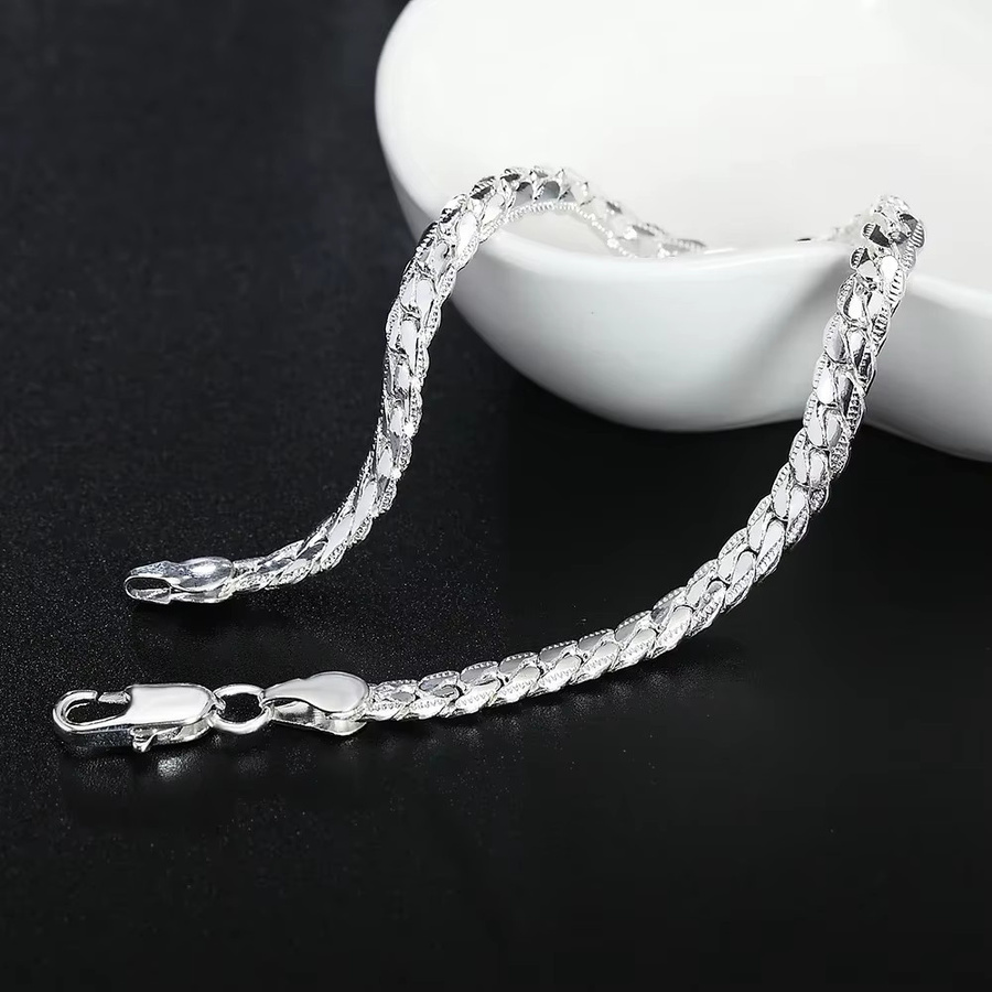 Armband 925 Silber, 6 mm, 18–20 cm, Unisex - Bild 3
