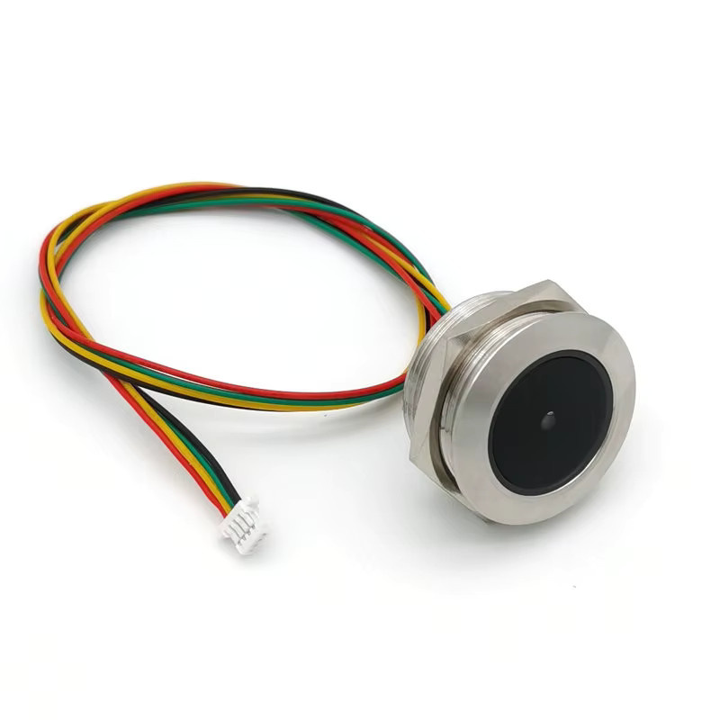 GM60 UART Barcode-Scanner Modul mit Edelstahlgehäuse und Ringanzeige in Silber, 1D/QR/2D Scanner für QR-Codes und Barcodes - Bild 2