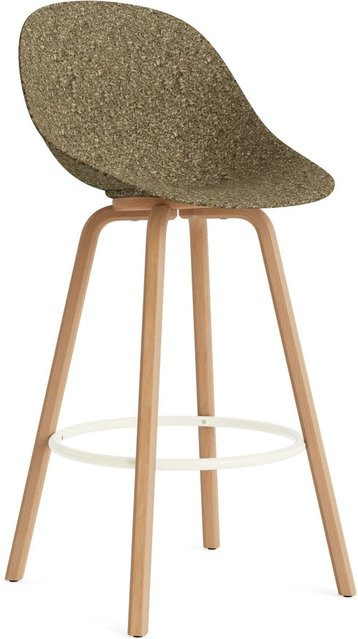 Normann Copenhagen Mat Barstuhl aus Buche in Grün mit Hanf und Seegras - Bild 1