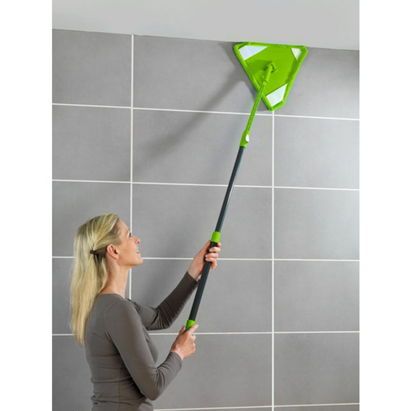 Maximex Bodenwischer aus Kunststoff und Mikrofaser in Grün und Schwarz, Breite: 28 cm - Bild 3