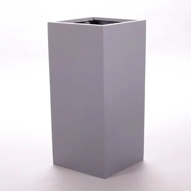Pflanzkübel Säule aus Fiberglas von Elegant Einrichten in Grau, B/T/H: 38 x 38 x 70 cm - Bild 1