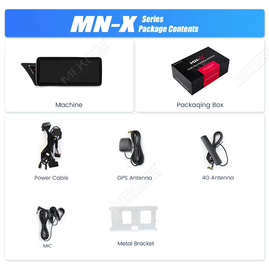 MEKEDE Multimedia-Autoradio mit 10,25 Zoll Display, 8-Kern-System, Carplay, Android Auto und GPS für Audi A5 S5 B8 A4 A4L S4 (2009-2017), Schwarz - Bild 6