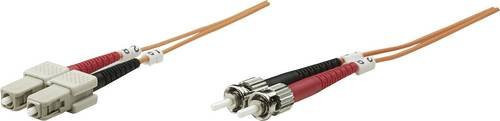 Intellinet 515795 Glasfaser LWL Anschlusskabel Multimode OM1 Orange, Länge: 2,00 m, 1x ST-Stecker auf 1x SC-Stecker, 62,5/125 µm - Bild 1