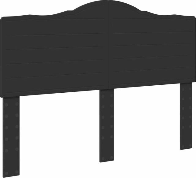 vidaXL Kopfteil in Schwarz und Eichen-Optik aus Holzwerkstoff, Breite: 150 cm - Bild 1