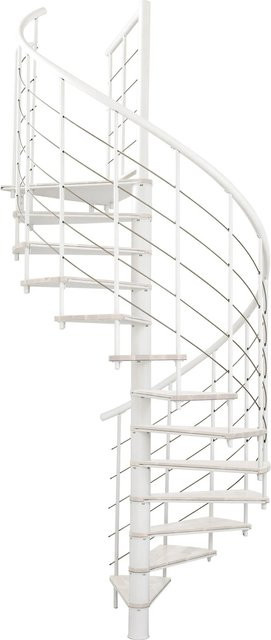 Minka Spindeltreppe Fusion Weiß Ø 140 cm für eine Raumhöhe bis 295 cm - Bild 1