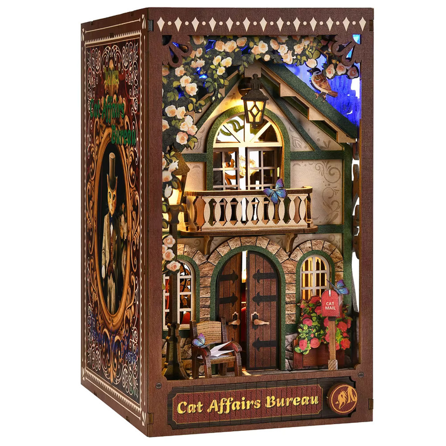 ASLOWSNAIL Book Nook Kit The Cat Returns, Holzpuzzle, Hayao Miyazaki - Bild 2