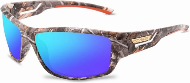 Rayed Sonnenbrille, Vollrand, Wrap, Kunststoff, Multicolour, Unisex, polarisiert - Bild 1