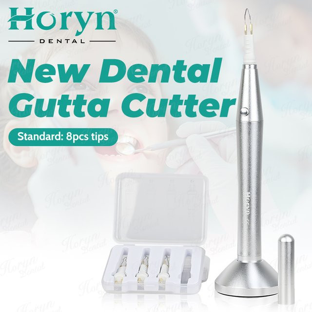 Horyn Dental Endo Gutta Percha Cutter Akku Zahnfleischschneider in Silber mit 8 Spitzen - Bild 1