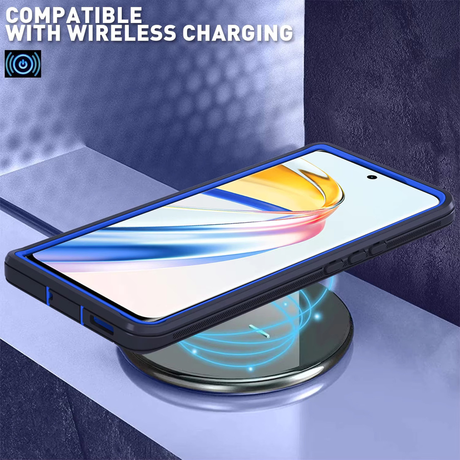 OTT Armor Box 3-in-1 Schutzhülle für Honor Magic Serie mit Gürtelclip in Blau - Bild 6