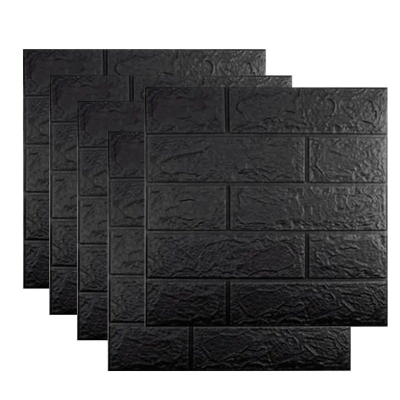 Meterk 3D-Wandaufkleber Tapete aus XPE-Schaumstoff, schwarz, wasserfest und selbstklebend, 10 Stück, B: 35 cm, H: 38 cm - Bild 8