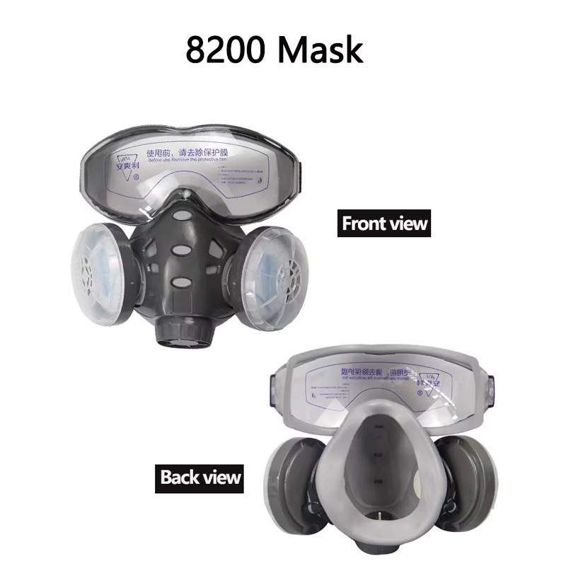 Set aus 3 Baumwoll-Staubfiltern N11 und 3 Staubmasken 8200 für Polierarbeiten, Lackierungen und Bergbau - Bild 2
