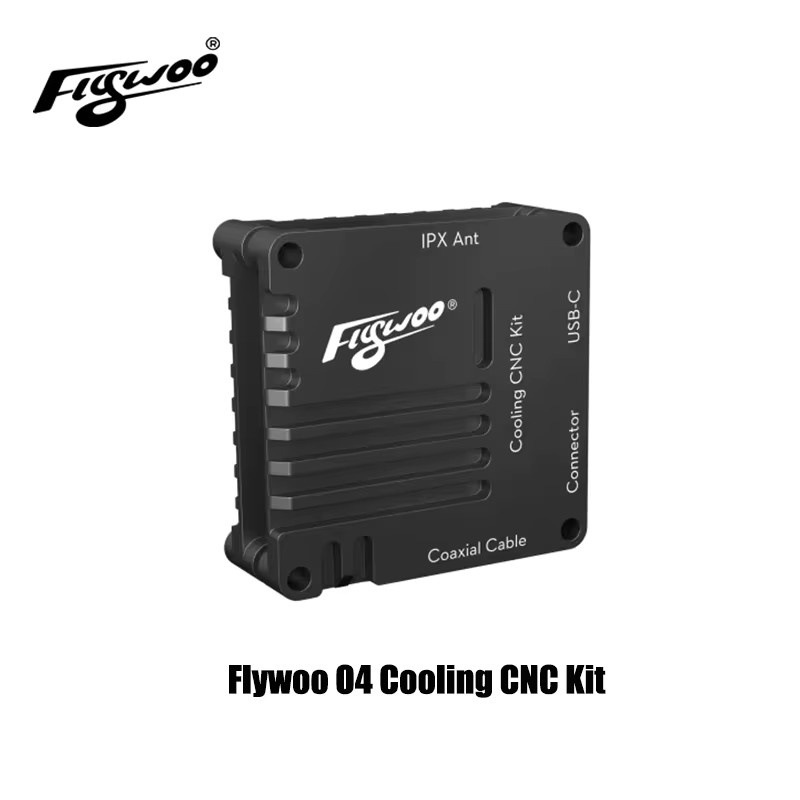 Flywoo O4 Air Unit CNC-Kühlungs-Kit aus Aluminium in Schwarz für FPV-Drohnen - Bild 2