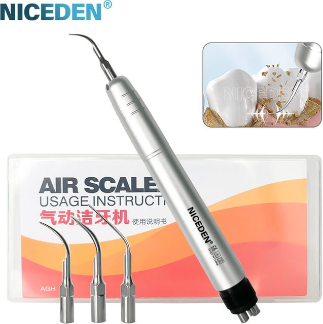 niceden Dental Ultraschall Air Scaler Zahnstein Entferner, Silber - Bild 1