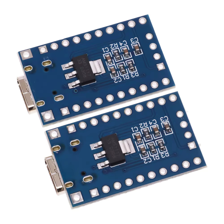 STM8S STM8 Entwicklungsboard Systemplatine mit USB-C Anschluss für STM8S003F3P6 und STM8S103F3P6 in Blau - Bild 2