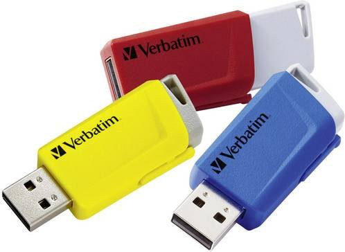 Verbatim Store 'n' Click USB-Stick Set 3x 16GB USB 3.2 Gen 1 Multicolor - Bild 1