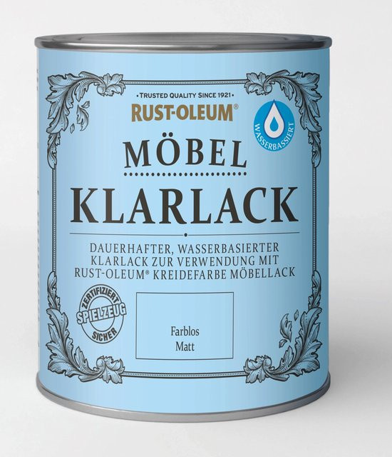 Rust-Oleum Möbellack Klarlack Transparent Satin-Matt 0,75 l - Bild 1