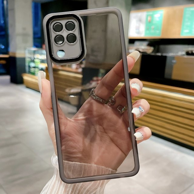 Stoßfeste Silikon-Handyhülle für Samsung Galaxy A22 4G, M22 und M32 4G in Transparent - Bild 1