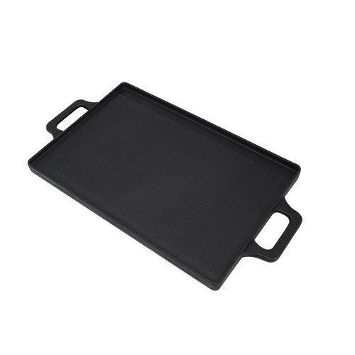 Mr. GARDENER Grill-Wendeplatte aus Gusseisen in Schwarz, Breite: 46 cm - Bild 2